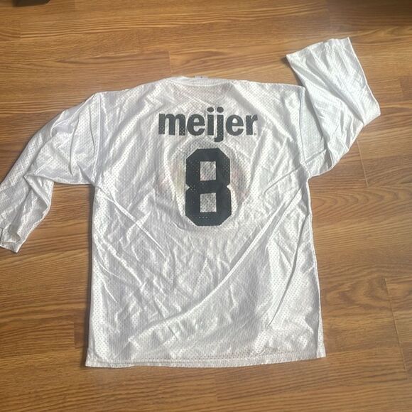 NHL Chicago Blackhawks White Jersey Meijer 8 Adult Mesh Small 3/4 Sleeve NWOT - Picture 7 of 7